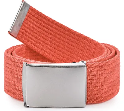 Image de Ceinture pour homme Ladeheid en tissu P10 (orange et argent, 120 cm (longueur totale 130 cm))