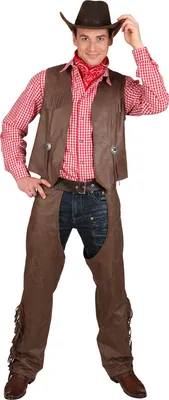 Produktbild von Chaps mit Weste braun, Größe:52/54