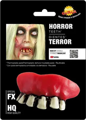 Produktbild von Guirca Zombiezähne Mit Thermoplast One Size