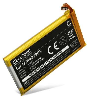 Image de CELLONIC 1x Batterie pour GPS / Navigation Compatible avec SkyGolf SkyCaddie SX400, U744379PV - (3750mAh, 3.8V)