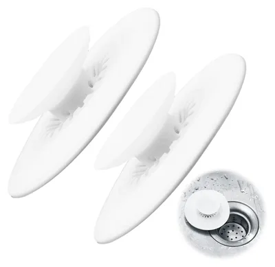 Produktbild von Badewannenstöpsel - Universeller Abflussstopfen für Badewanne und Waschbecken - 2er Set