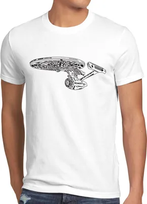 Produktbild von style3 Spaceship T-Shirt Herren star