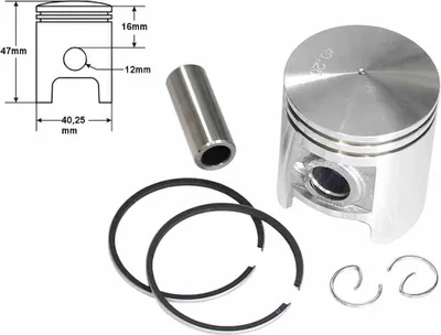 Image de Piston Peugeot Buxy 0,25 1 Chanfrein