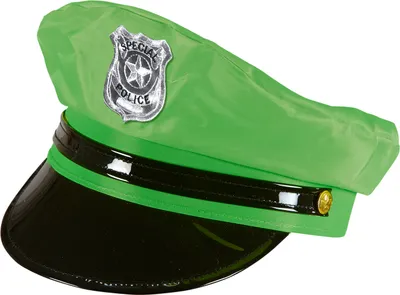 Produktbild von Neon-Grüne Party Polizistenmütze