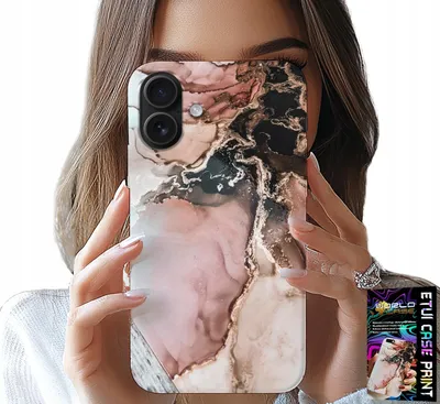 Zdjęcie produktu dla Etui Do Iphone 16 - Elegancki Marmurek Modne Wzory + Szkło
