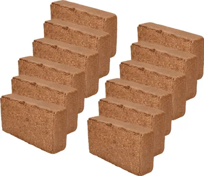 Produktbild von KOTARBAU® Natürlich & Torffrei Kokoserde Kokoseinstreu 12 x 650 g -84 Liter Blumenerde aus Kokosfaser