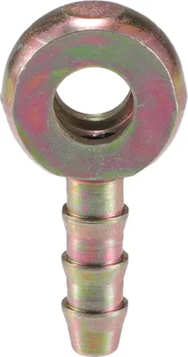 Image de Boulon de banjo universel 6mm OD Raccord de tuyau adaptateur de remplacement pour moto voiture en métal couleur bronze