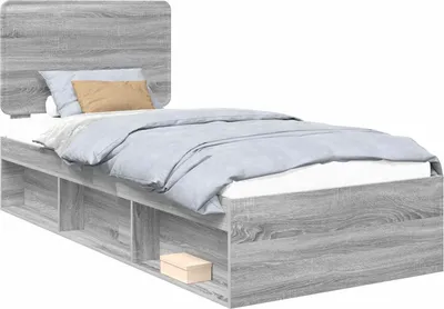 Immagine prodotto di Struttura del letto Grigio Sonoma 90 x 200 cm Pino massello