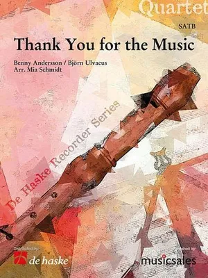 Produktbild von Thank You for the Music, für Blöckflötenquartett, Partitur u. Einzelstimmen