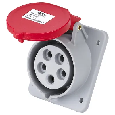 Produktbild von CEE Einbausteckdose schräge 16A 5-polig IP44 400V Starkstrom