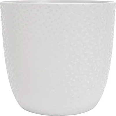 Image de Cache-pot EDA Opale, 14,8 L, Ø 29,5 x H.27,1 cm, Blanc ivoire