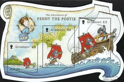 Produktbild von Briefmarken GB - Guernsey 2010 Mi Block51 (kompl.Ausg.) postfrisch Comics