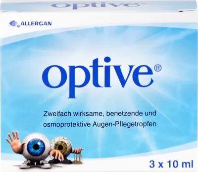 Produktbild von Optive zweifach wirksame, benetzende und osmoprotektive Augen-Pflegetropfen, 30 ml Lösung