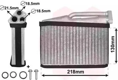 Image de VAN WEZEL 06006541 Échangeur thermique Chauffage intérieur Radiateur pour BMW 5 Berline (E39) 5 Touring (E39) X5 (E53)