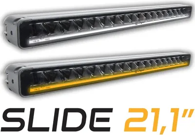 Produktbild von SKYLED SLIDE 21,1” LED Bar Fernscheinwerfer, 534mm mit Dynamischem Positionslicht (Weiß/Amber), 7560 Lm, ECE R149 Ref. 30, Slim Line Zusatzscheinwerfer E- 12V 24V