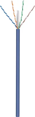 Produktbild von Netzwerkkabel Cat.6a, U/UTP (blau, 50 Meter)