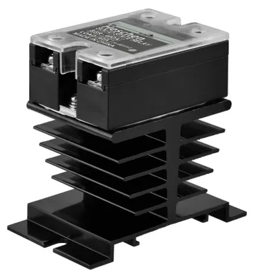 Solid State Relais 40A, 24-480VAC, 4-32VDC, mit Kühlkörper