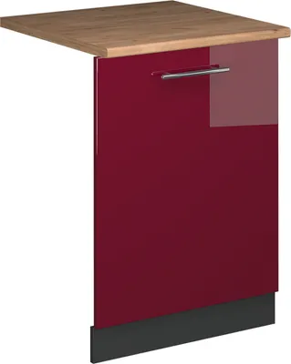 Obrázek produktu pro Čelní panel myčky Vicco Fame-Line Bordó červená vysoký lesk 60 cm , PD Dub, Model 54813