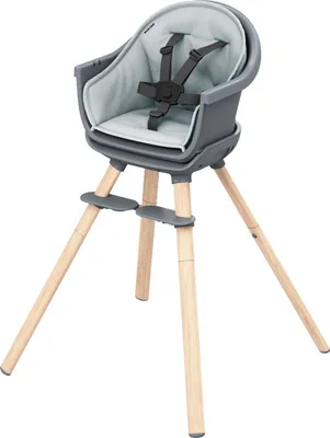 Produktbild von Maxi-Cosi Moa, Multifunktions-Hochstuhl, Gepolsterter Sitz, Graphit, Grau, Holz, Einfarbig, 5-Punkt, 20 kg