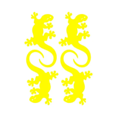 Produktbild von Neon-Sticker Aufkleber Gecko Gelb