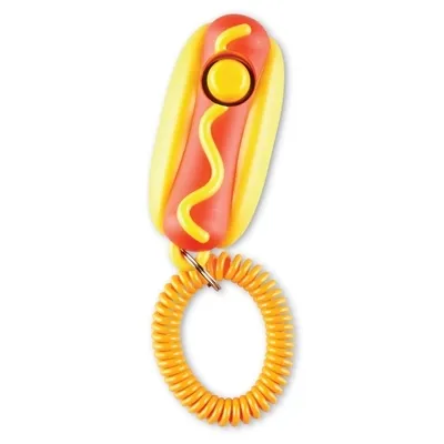 Image de Clicker d'entraînement Brightkins Smarty Pooch en forme de hot-dog