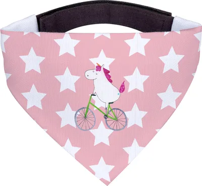 Produktbild von Mr. & Mrs. Panda Hundehalstuch Einhorn Radfahrer - Rot Pastell - Geschenk, Tuch, Kummer, Halstuch, Unicorn, Schal Hund, Konfetti, Bike, Liebeskummer, Hunde