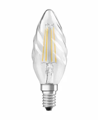 A clear product shot of an LED light bulb.