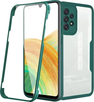 Immagine prodotto di Custodia Samsung Galaxy A53 5G, protezione completa a 360° con protezione del display integrata per Samsung A53 5G verde