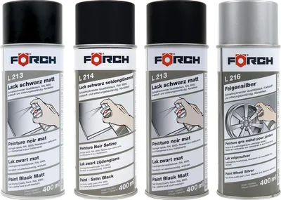Produktbild von FÖRCH Lack Schwarz Hochglanz L215 - 0.4 Liter
