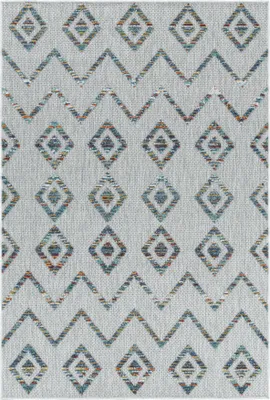 Imagen del producto de Alfombra rectangular, resistente a la intemperie, de colores, 80x250 cm, diseño bohemio