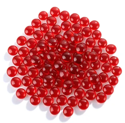 Glassteine rot 1 kg, 15-18 mm, ca. 200 Stück, DIY-Deko