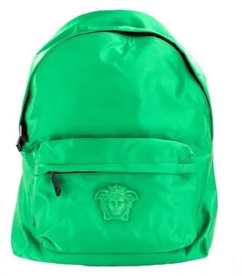 Produktbild von Versace Bright Medusa Rucksack Nylon grün Medusa Frontzip