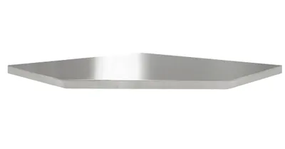 Produktbild von Arbeitsplatte für Eckschrank Edelstahl 870x870x36mm Arbeitsfläche Werkbank