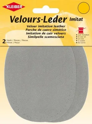 Produktbild von KLEIBER Velour-Kunstleder 100 x 130 mm beige 2 Stück