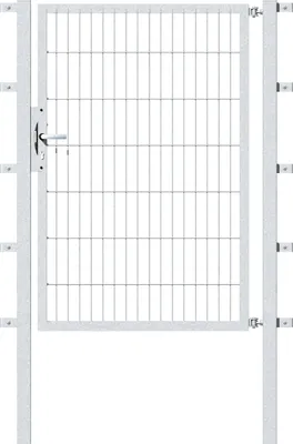 Produktbild von Alberts Einzeltor Flexo mit Zubehör, zum Einbetonieren, feuerverzinkt, Breite 100 cm, Höhe 140 cm