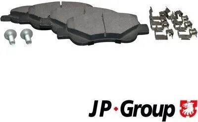 Produktbild von JP GROUP 4863602610 Bremsbeläge Satz Vorne für TOYOTA AYGO (WNB1, KGB1) für CITROËN C1 (PM, PN) passend für PEUGEOT 107 Schrägheck (PM, PN)