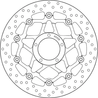 Produktbild von BREMBO Serie Oro Bremsscheibe 320mm 78B40878
