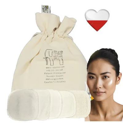 Produktbild von Wiederverwendbare Kosmetikpads aus Bambusmischgewebe, 5er-Packung NappiMe Wattepads