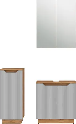 Immagine prodotto di Set di mobili da bagno Vicco Lotta Grigio 3 parti, Model 59480