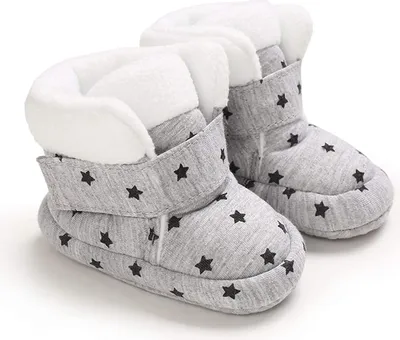 Obrázek produktu pro Zimní boty pro chlapce, zimní boty pro kojence, boty pro dívky, boty pro batolata, teplé boty, boty na učení chůze, zimní boty, větruodolné, voděodolné, sněhule, měkké podrážky, boty do jeslí, boty, 6-12 měsíců
