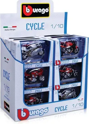 Produktbild von Bburago Motorradmodell-Set 1:18, 18 Stück