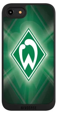 Produktbild von NIVOCASE Handyhülle für Apple iPhone 7  Hülle NIVOpure Case Schwarz Offizielles Lizenzprodukt SV Werder Bremen Wappen