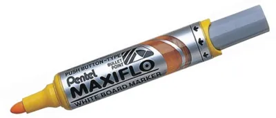 Produktbild von Whiteboardmarker Maxiflo 2,5mm Rundspitze gelb Packung mit 12 Stück