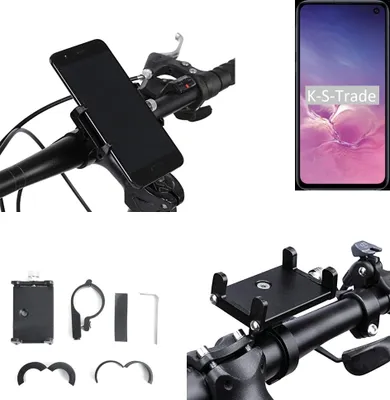 Produktbild von K-S-Trade Handyhalterung für das Fahrrad kompatibel mit Samsung Galaxy S10 (DUOS) Halter Lenkstange Fahrradhalterung Motorrad Bike Mount Befestigung