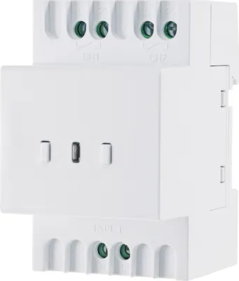 Produktbild von Funk-Schalt Empfänger Hutschiene, 2 Ausgänge, 230V, 16A