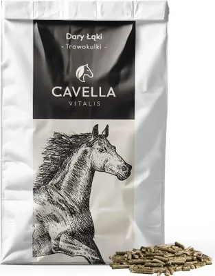 Produktbild von Cavella Pferdefutter Trakulkeln aus Wiesenkräutern, getreidefreies Mash Ergänzungsfutter für Pferde, 20 kg