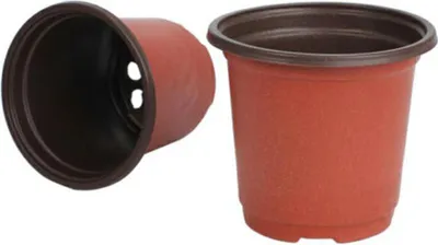 Image de 100PCS Plant Flower Pots Plastic Flower Pots Outdoor Living Garden Nursery Seedlings Pot Container