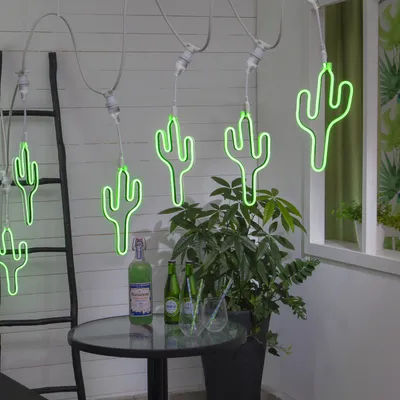 System CONNECTA - 'Cactus' grün - LED-Objekt mit E27 Fassung - outdoor - H: 52cm - B: 15,5cm