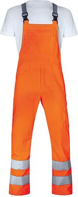 Produktbild von uvex Latzhose protection flash orange, warnorange Gr. 106