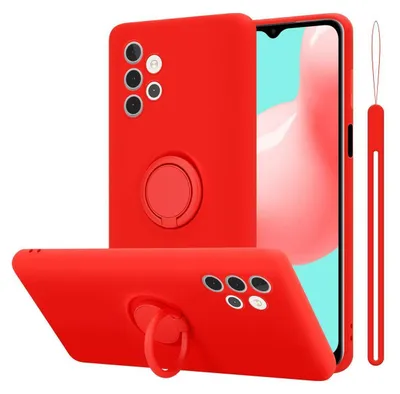 Produktbild von Cadorabo Hülle für Samsung Galaxy A32 5G Schutz Hülle in Rot Handyhülle TPU Etui Case Cover